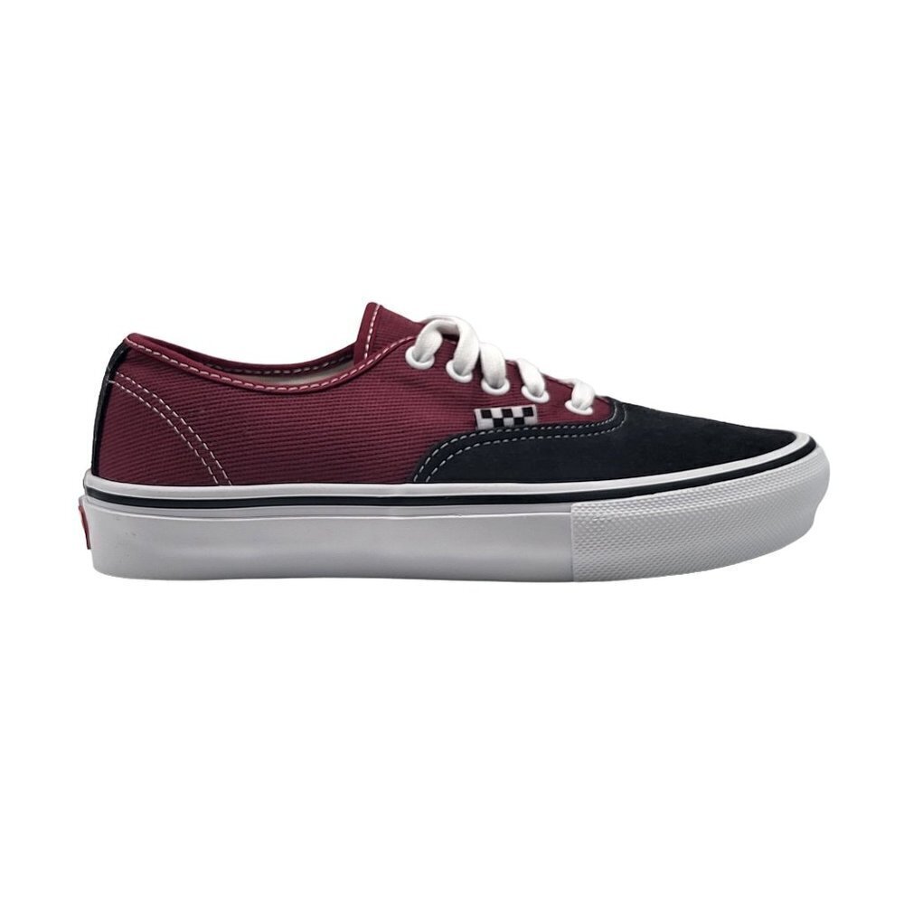 Vans Skate Authentic‎ Men 6.5 Women 8 Asphalt Pomegranate Sneakers VN0A5FC8249